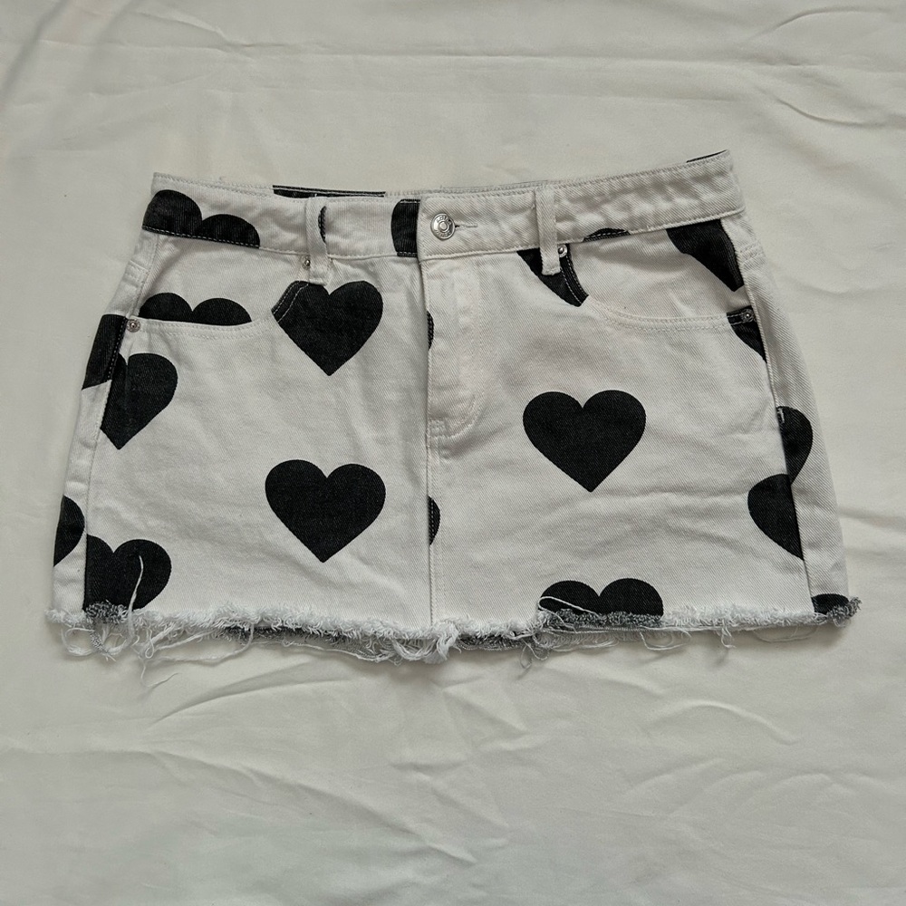 Adika white denim skirt size L